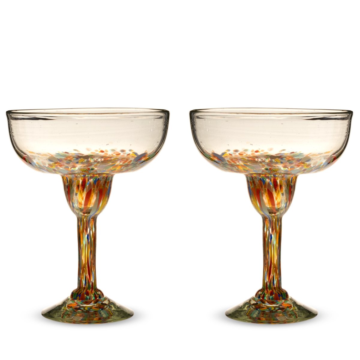 Twine Living Segunda Vida Artistico Margarita Glasses, Set of 2 - lily & onyx