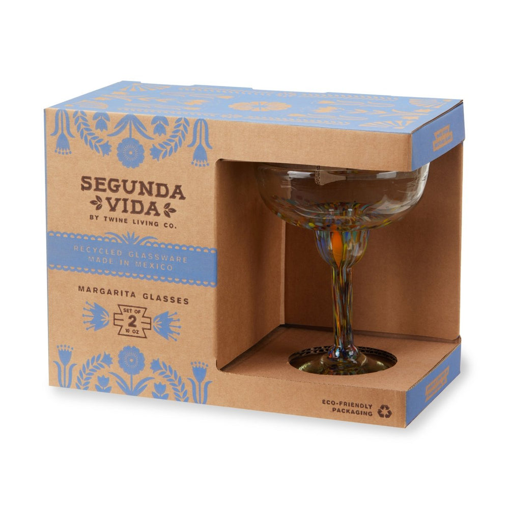 
                      
                        Twine Living Segunda Vida Artistico Margarita Glasses, Set of 2 - lily & onyx
                      
                    