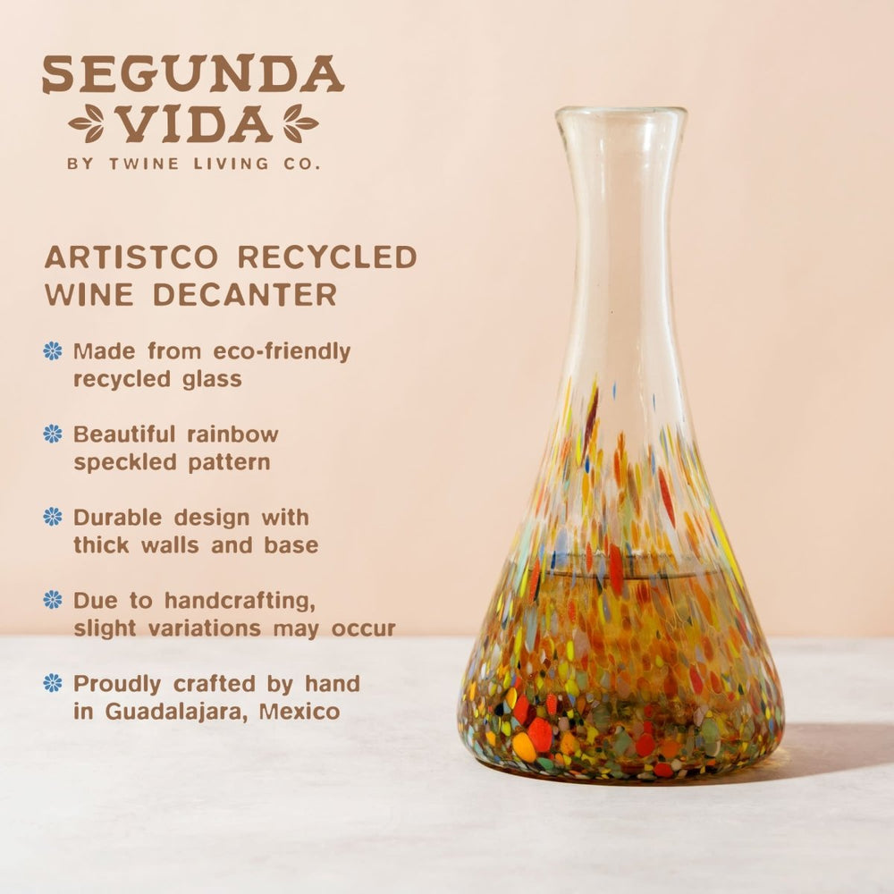 
                      
                        Twine Living Segunda Vida Artistico Wine Decanter - lily & onyx
                      
                    