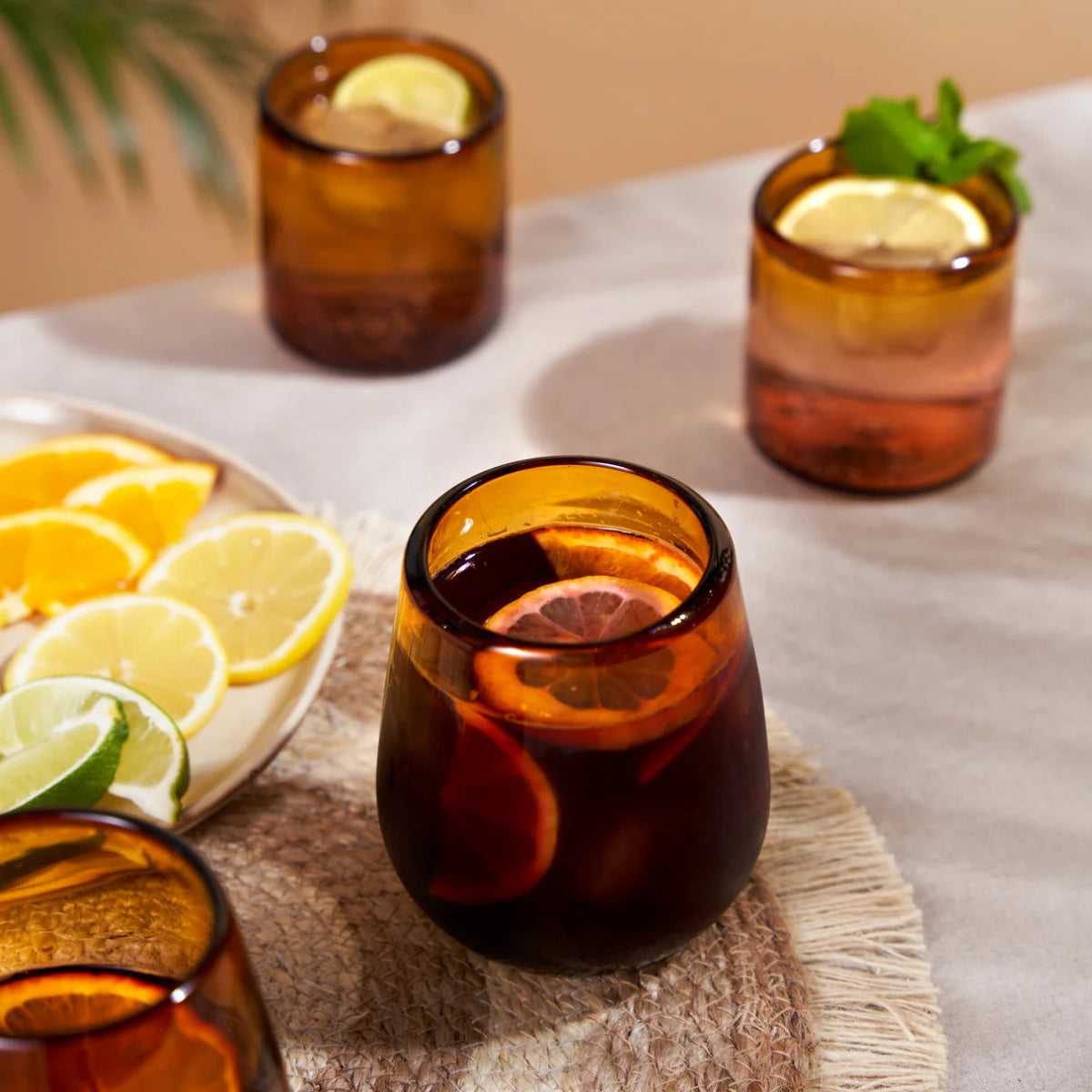 Twine Living Segunda Vida El Ocaso Tumblers, Set of 2 - lily & onyx
