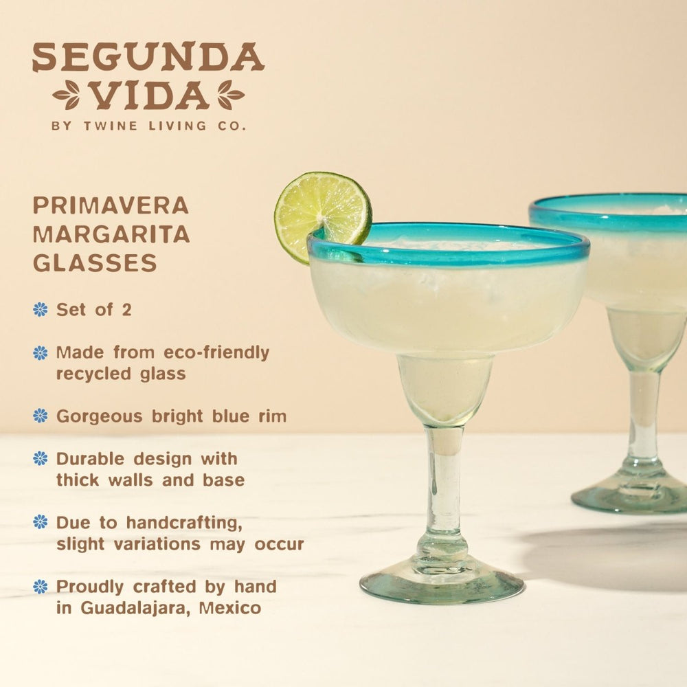 
                      
                        Twine Living Segunda Vida Primavera Margarita Glasses, Set of 2 - lily & onyx
                      
                    