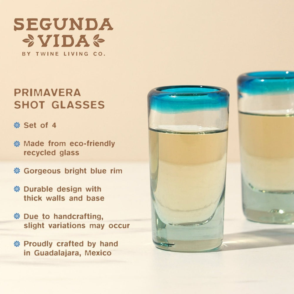 
                      
                        Twine Living Segunda Vida Primavera Shot Glasses, Set of 4 - lily & onyx
                      
                    