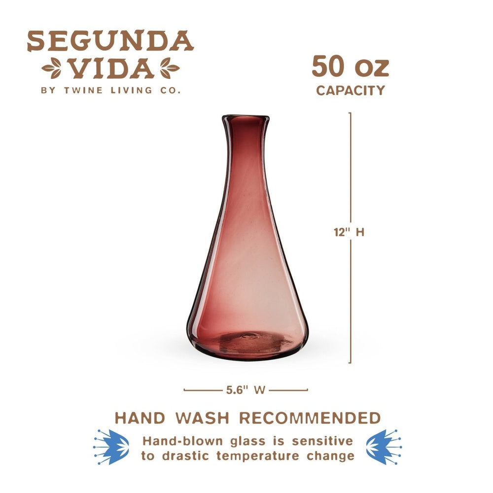 
                      
                        Twine Living Segunda Vida Rosado Wine Decanter - lily & onyx
                      
                    