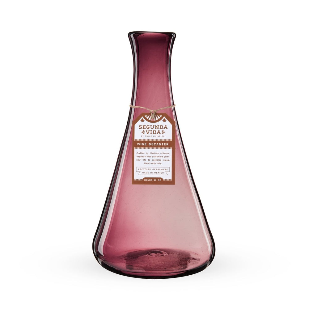 
                      
                        Twine Living Segunda Vida Rosado Wine Decanter - lily & onyx
                      
                    
