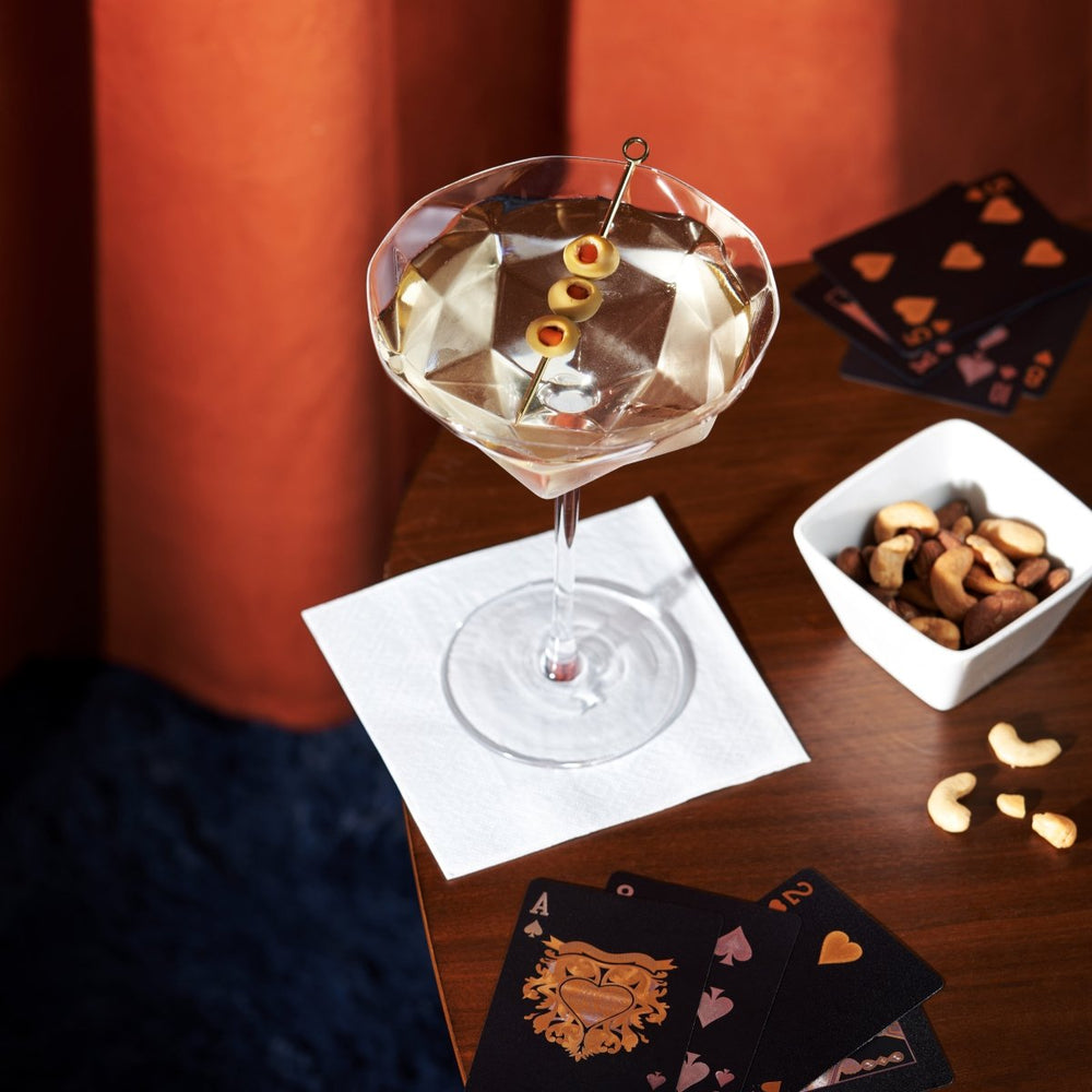
                      
                        Viski Seneca Faceted Crystal Martini Glasses, Set of 2 - lily & onyx
                      
                    