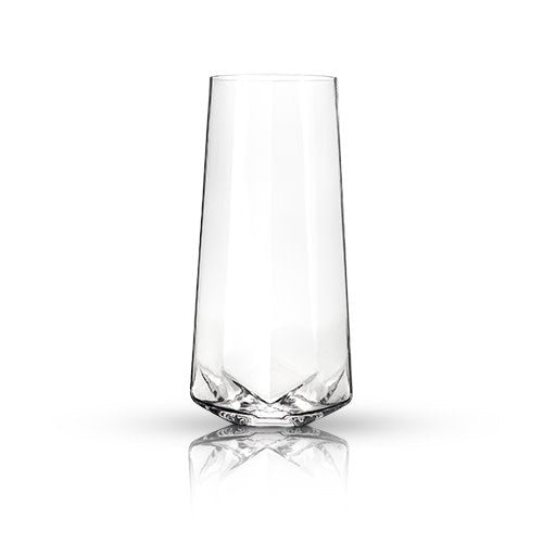 Viski Seneca Faceted Crystal Stemless Champagne Flutes, Set of 2 - lily & onyx