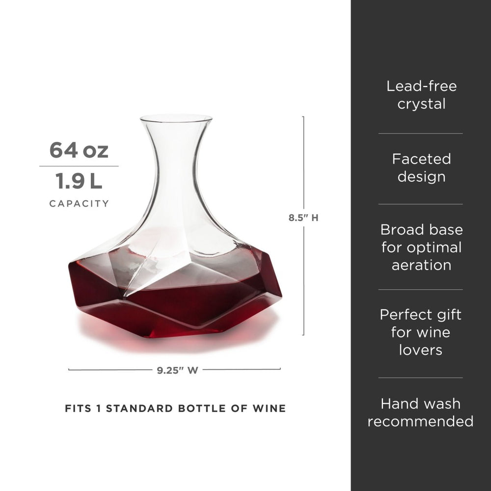 
                      
                        Viski Seneca Faceted Crystal Wine Decanter - lily & onyx
                      
                    