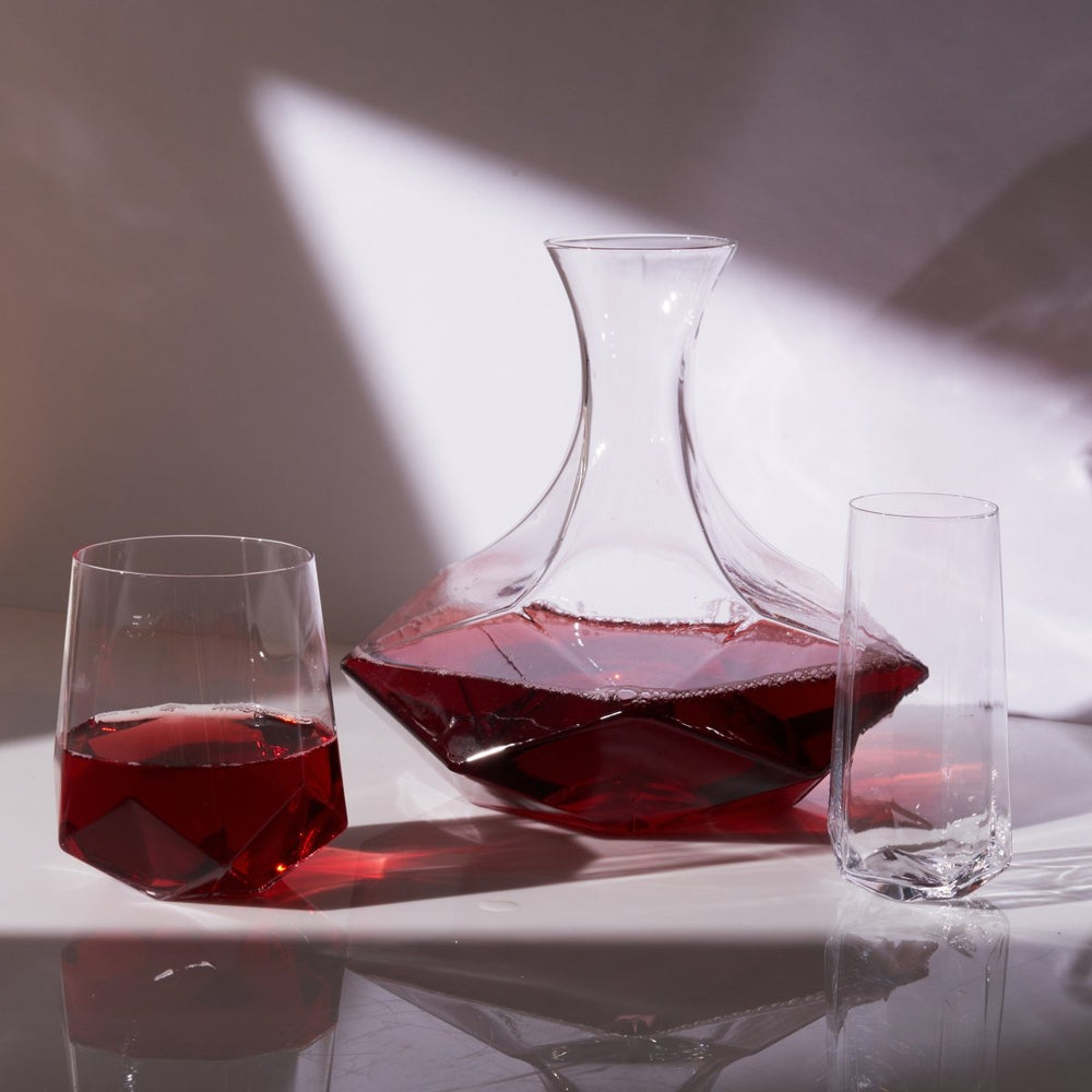 
                      
                        Viski Seneca Faceted Crystal Wine Decanter - lily & onyx
                      
                    