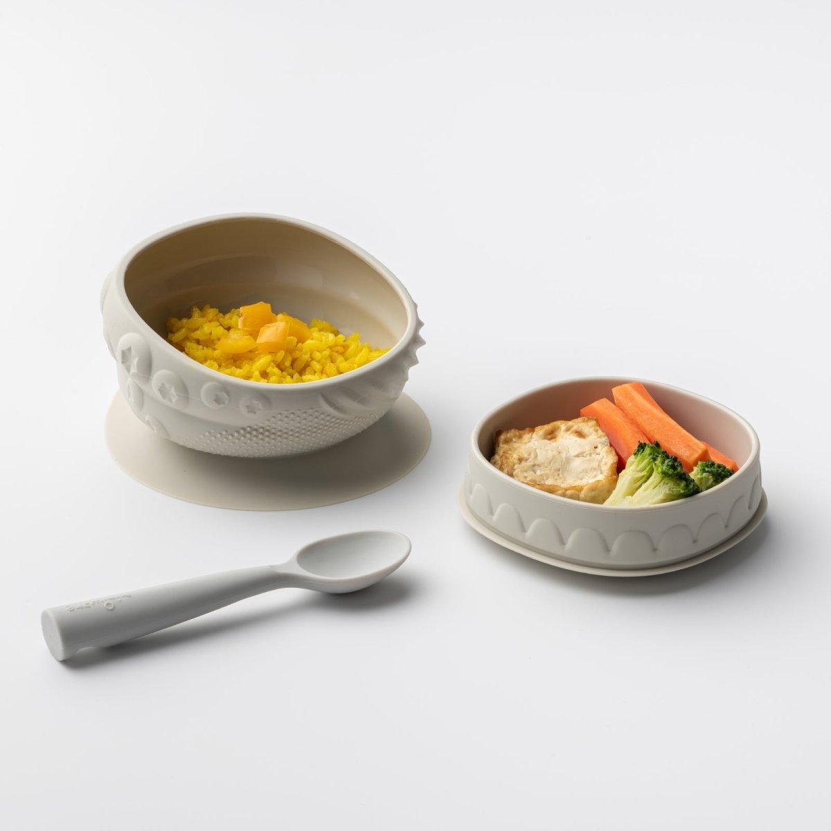 Miniware Sensory Baby Bowl - Oat - lily & onyx