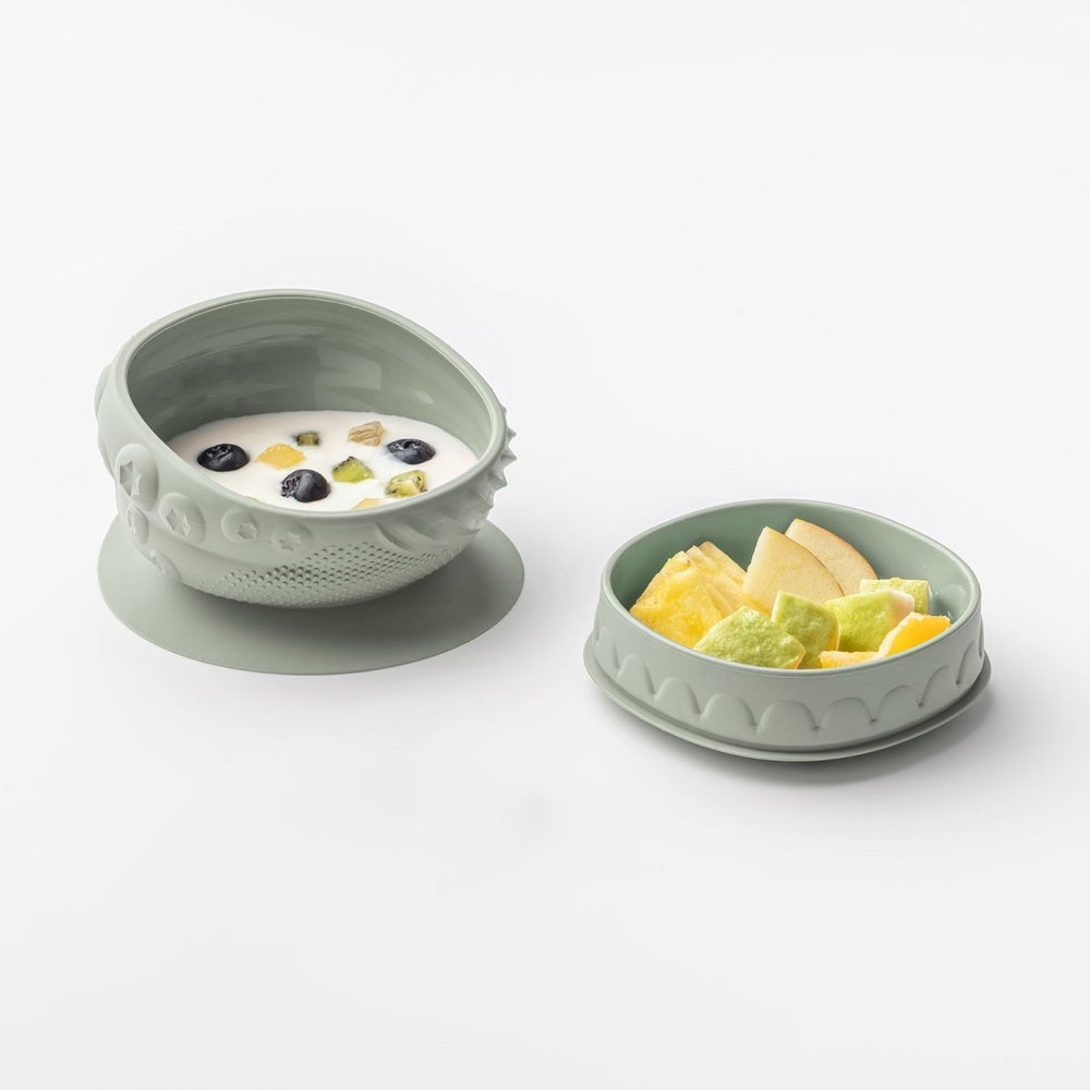 Miniware Sensory Baby Bowl - Sage - lily & onyx