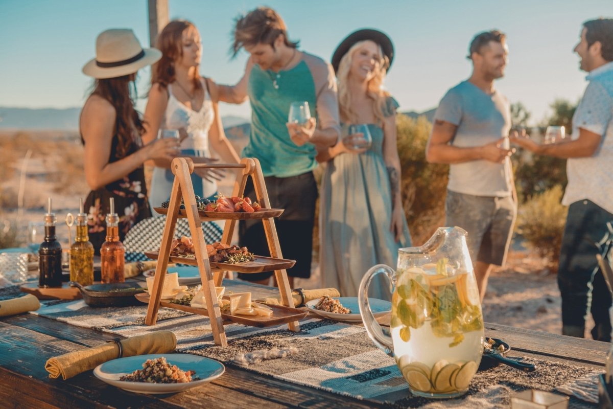 Picnic Time Family of Brands Serving Ladder 3 - Tiered Serving Station - lily & onyx