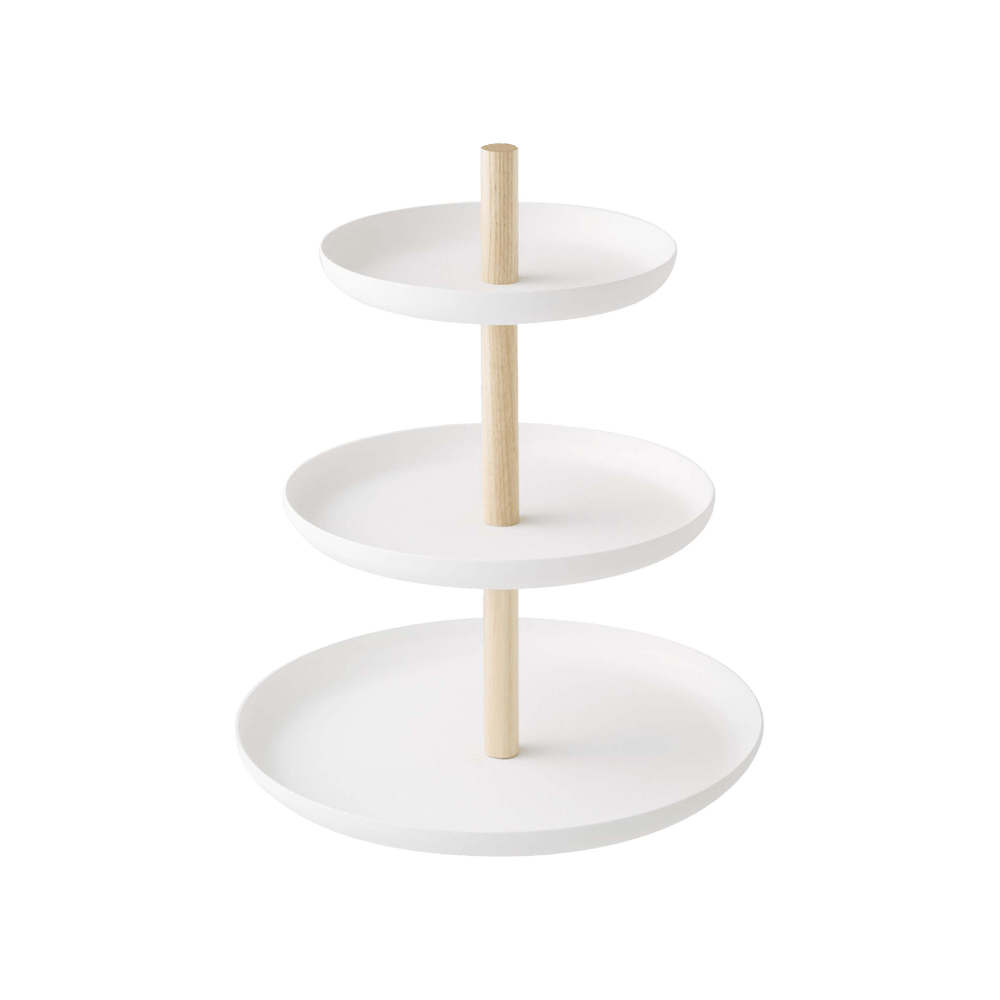 Yamazaki Home Serving Stand - Steel + Wood - lily & onyx