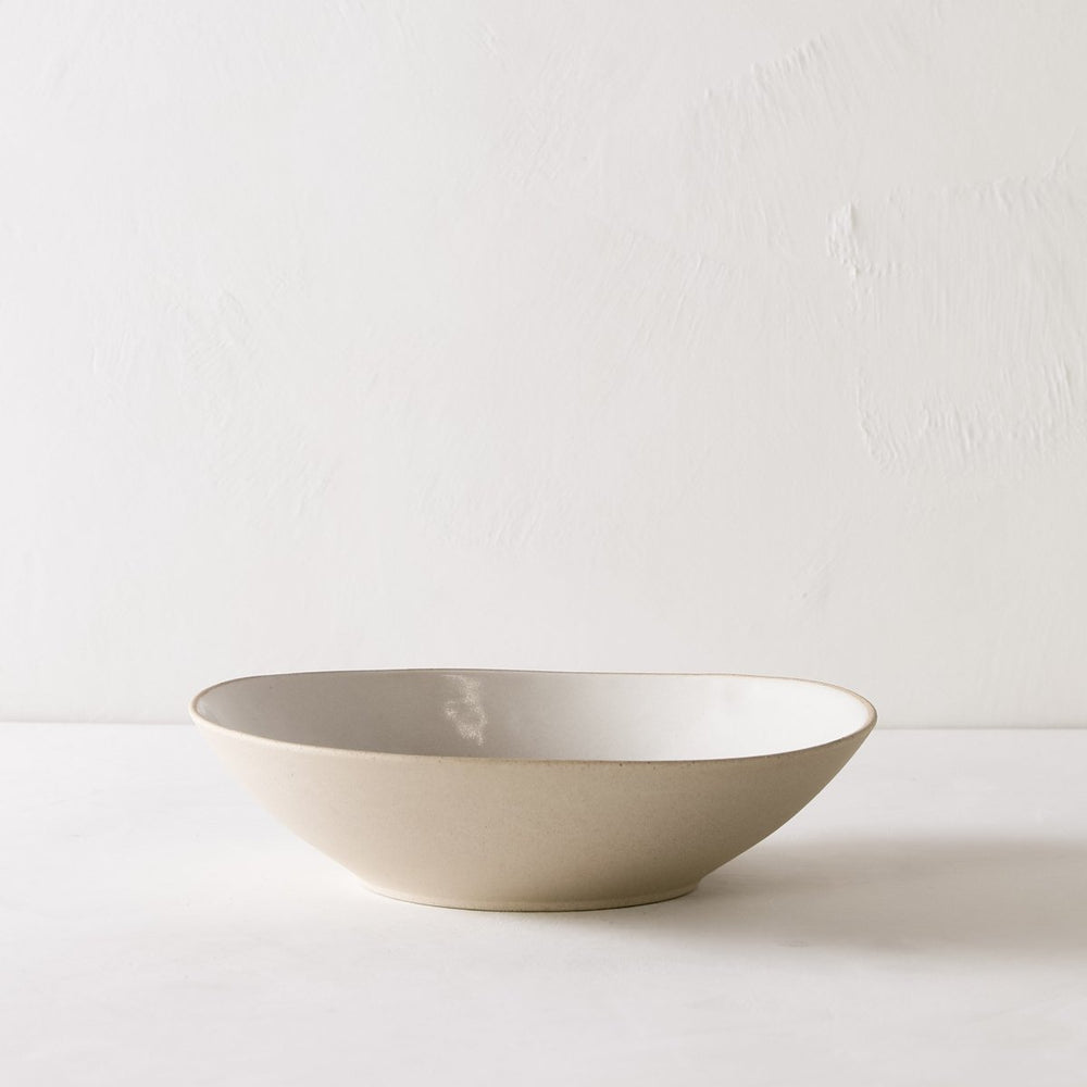 CONVIVIAL Shallow Serving Bowl | Raw Stoneware - lily & onyx