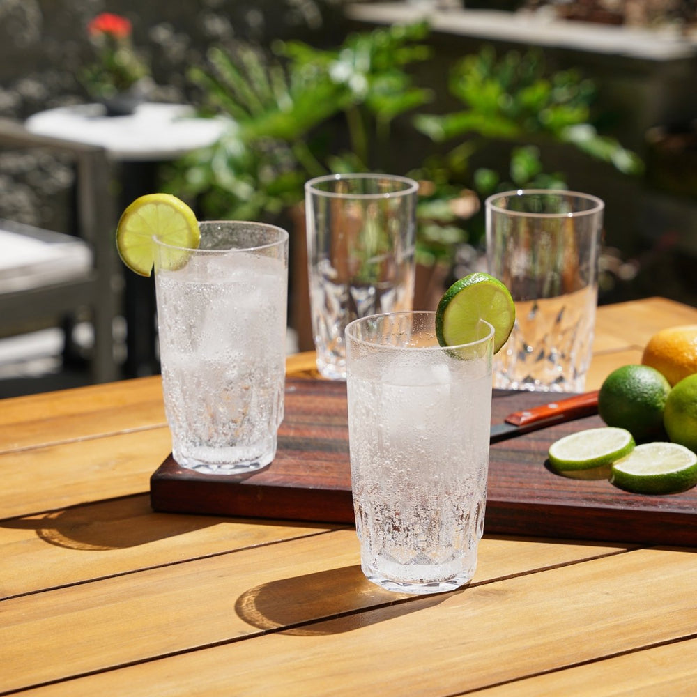 Viski Shatterproof Acrylic Highball Tumblers, Set of 4 - lily & onyx