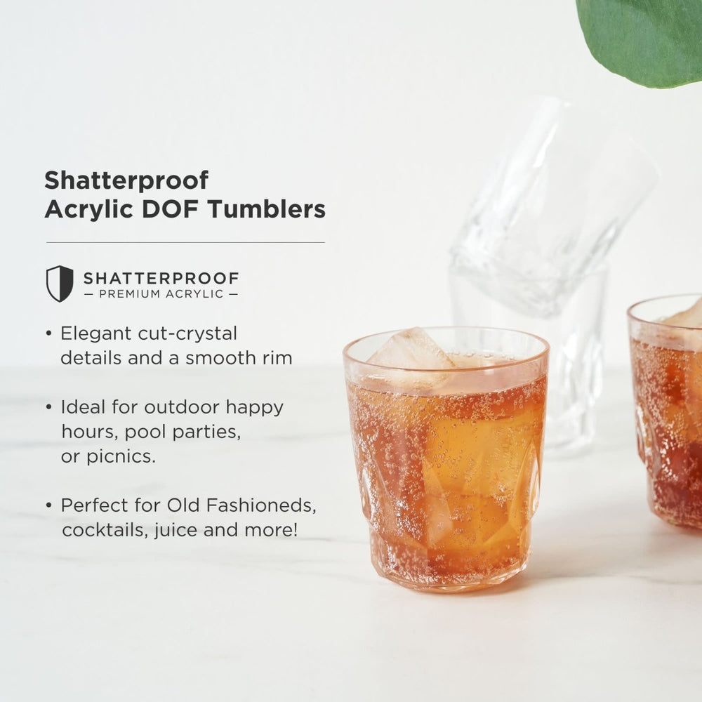 
                      
                        Viski Shatterproof Acrylic Rocks Tumblers, Set of 4 - lily & onyx
                      
                    