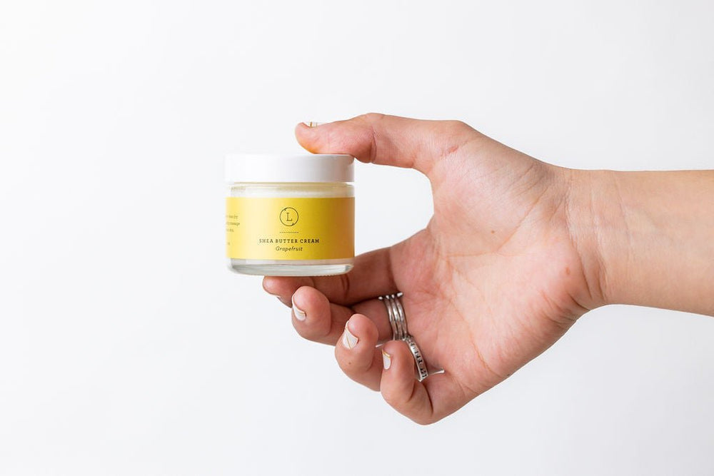 Lizush Shea Butter Body Cream, 2 oz - Grapefruit - lily & onyx