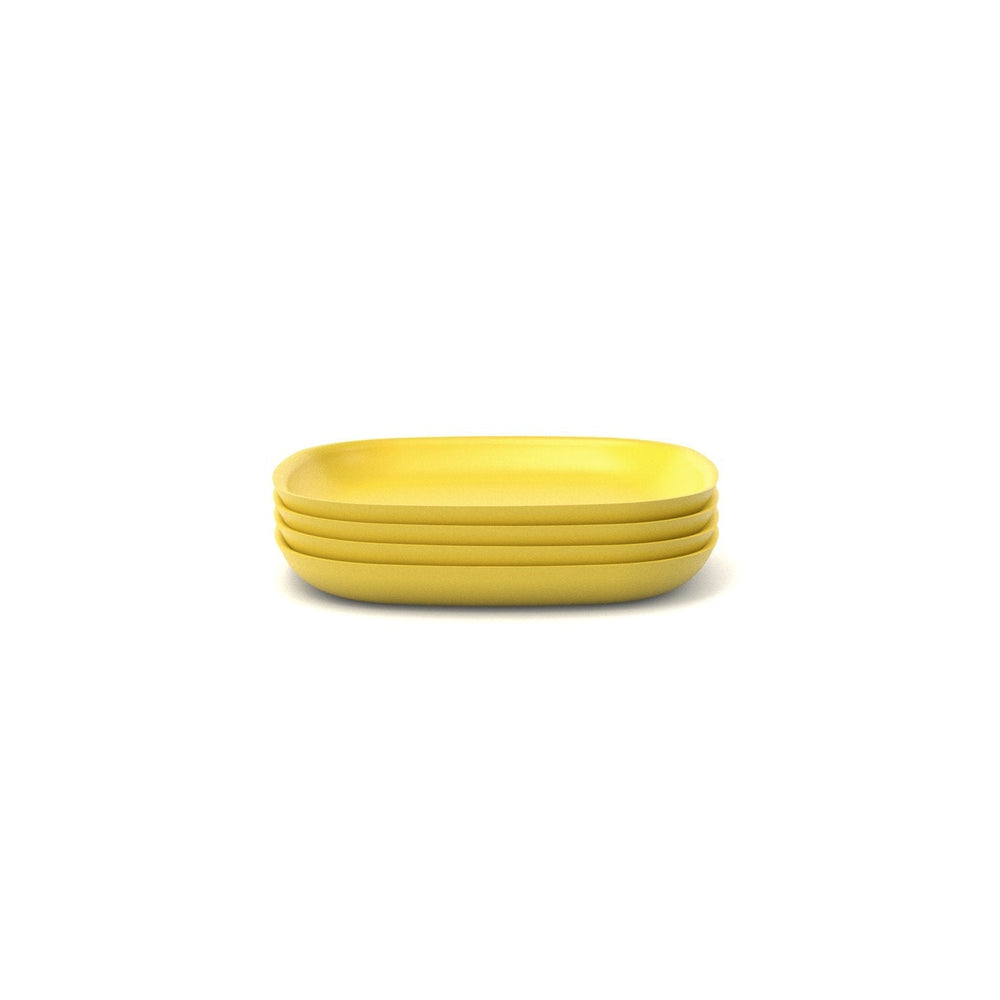 Bamboo Side Plate - 4 Piece Set - Lemon