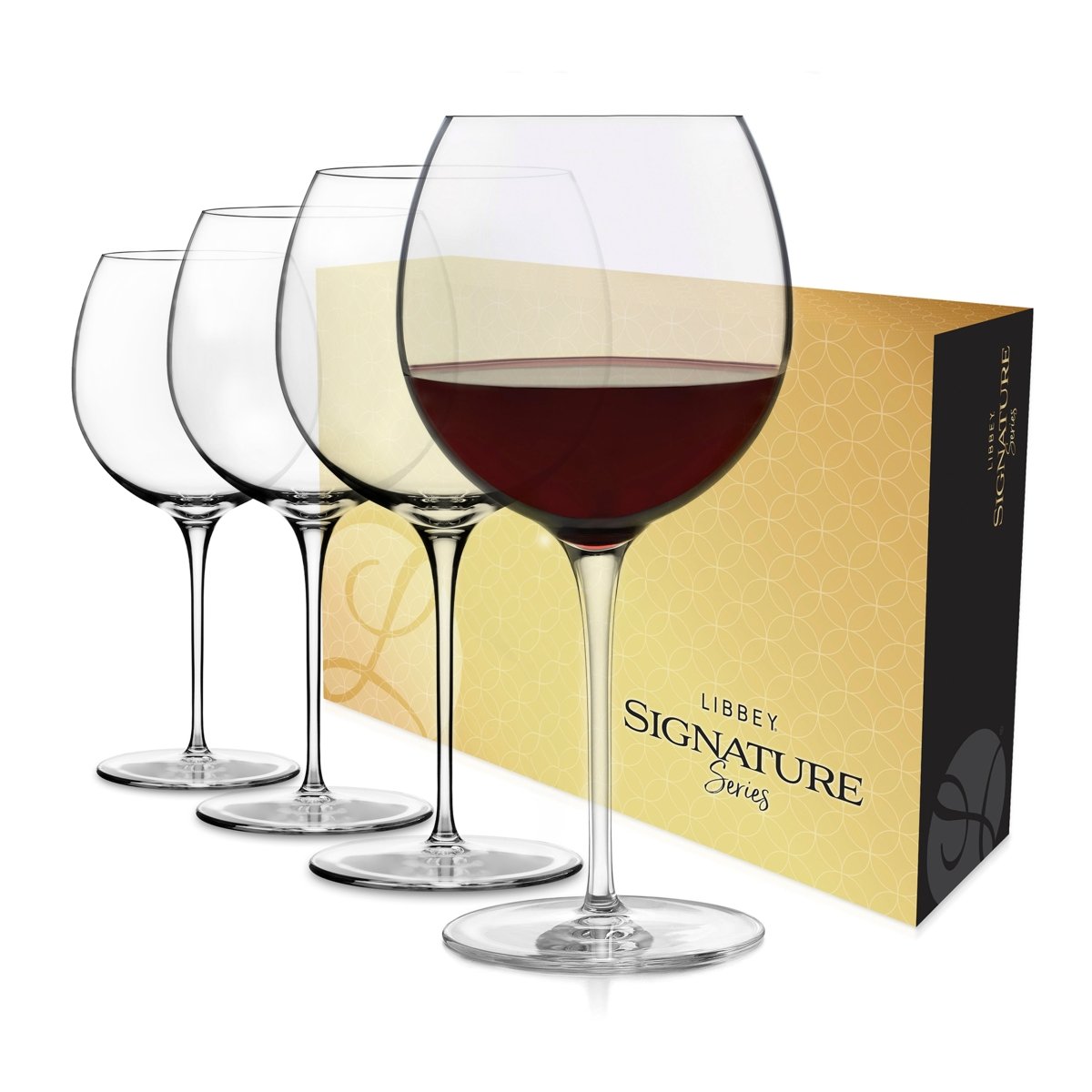 Libbey Signature Kentfield Balloon Red Wine Gift Set of 4, 24 oz - lily & onyx