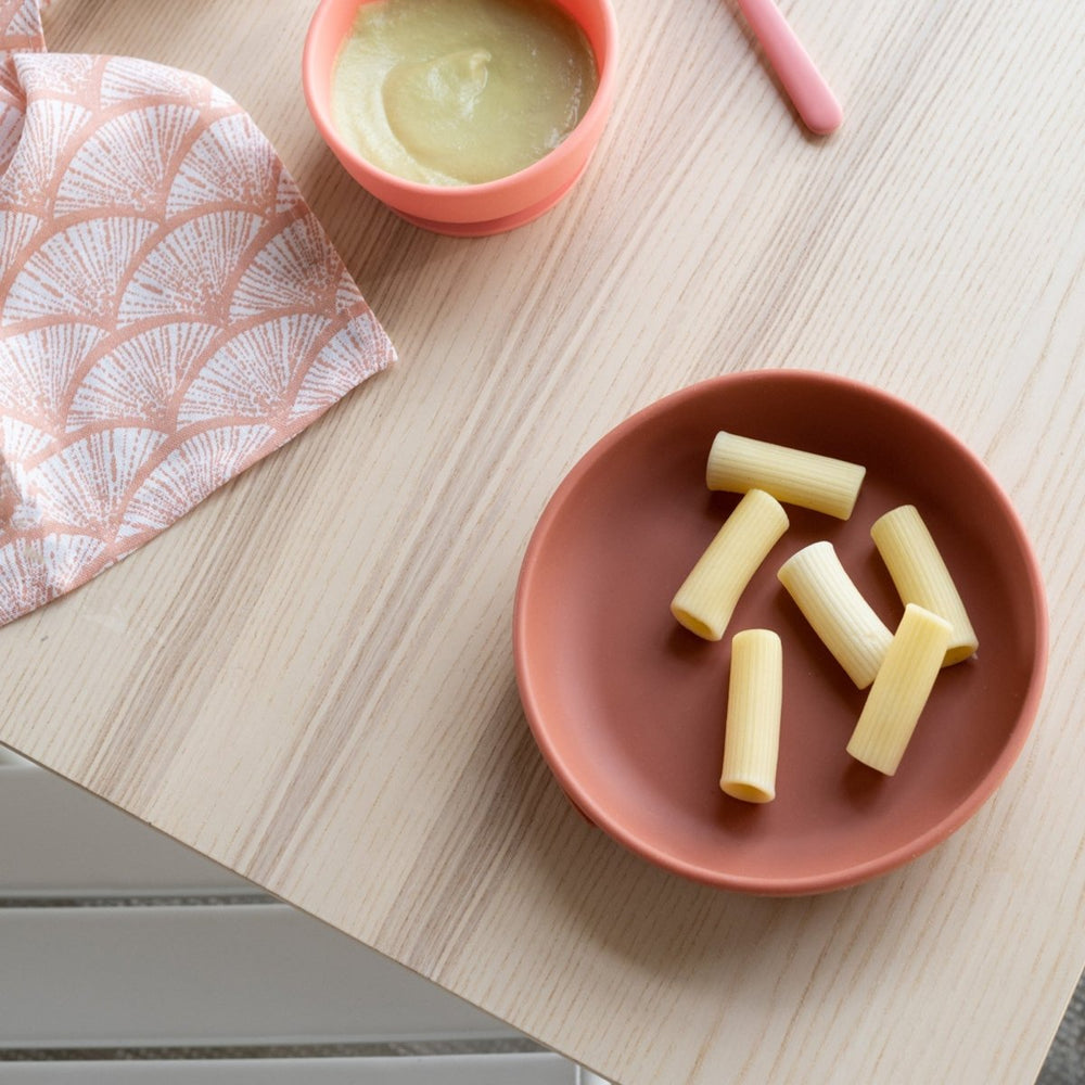EKOBO Silicone Baby Meal Set - Coral - lily & onyx