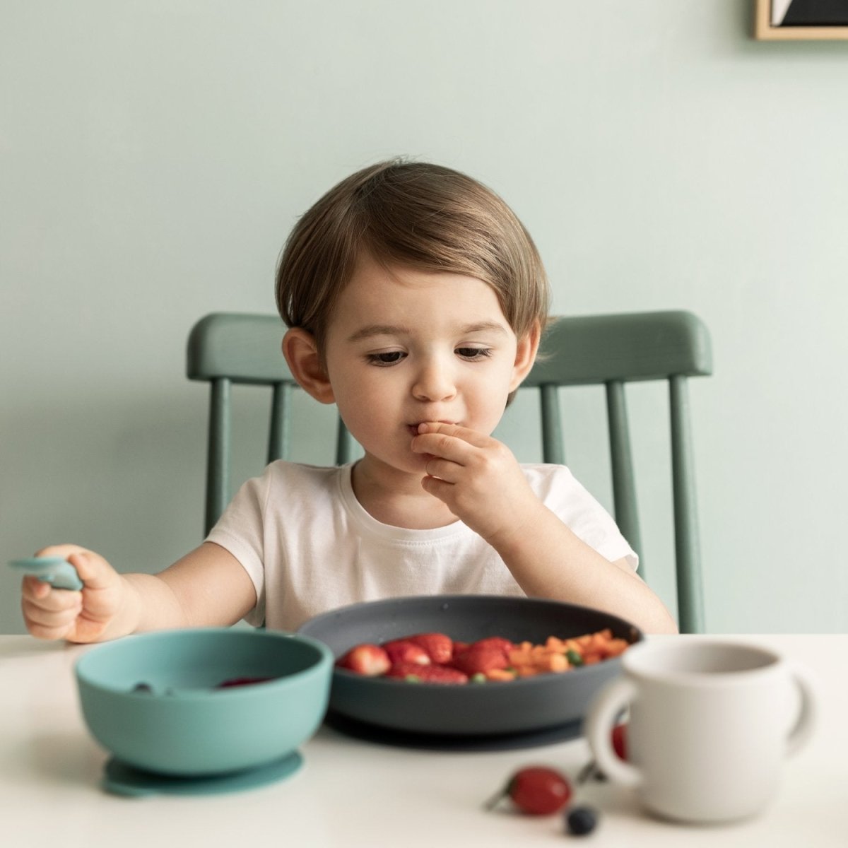 EKOBO Silicone Baby Meal Set - Lagoon - lily & onyx