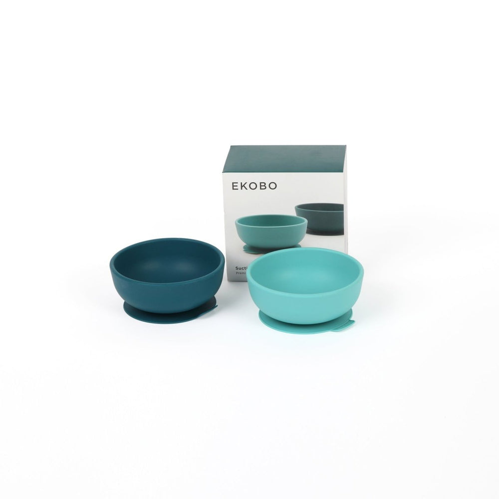 
                      
                        EKOBO Silicone Suction Baby Bowl Set - Blue Abyss / Lagoon - lily & onyx
                      
                    