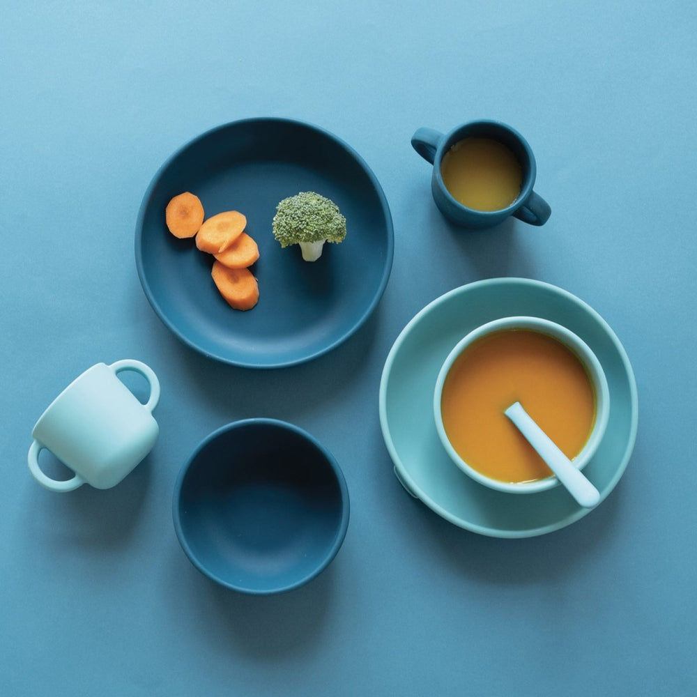 
                      
                        EKOBO Silicone Suction Baby Bowl Set - Blue Abyss / Lagoon - lily & onyx
                      
                    