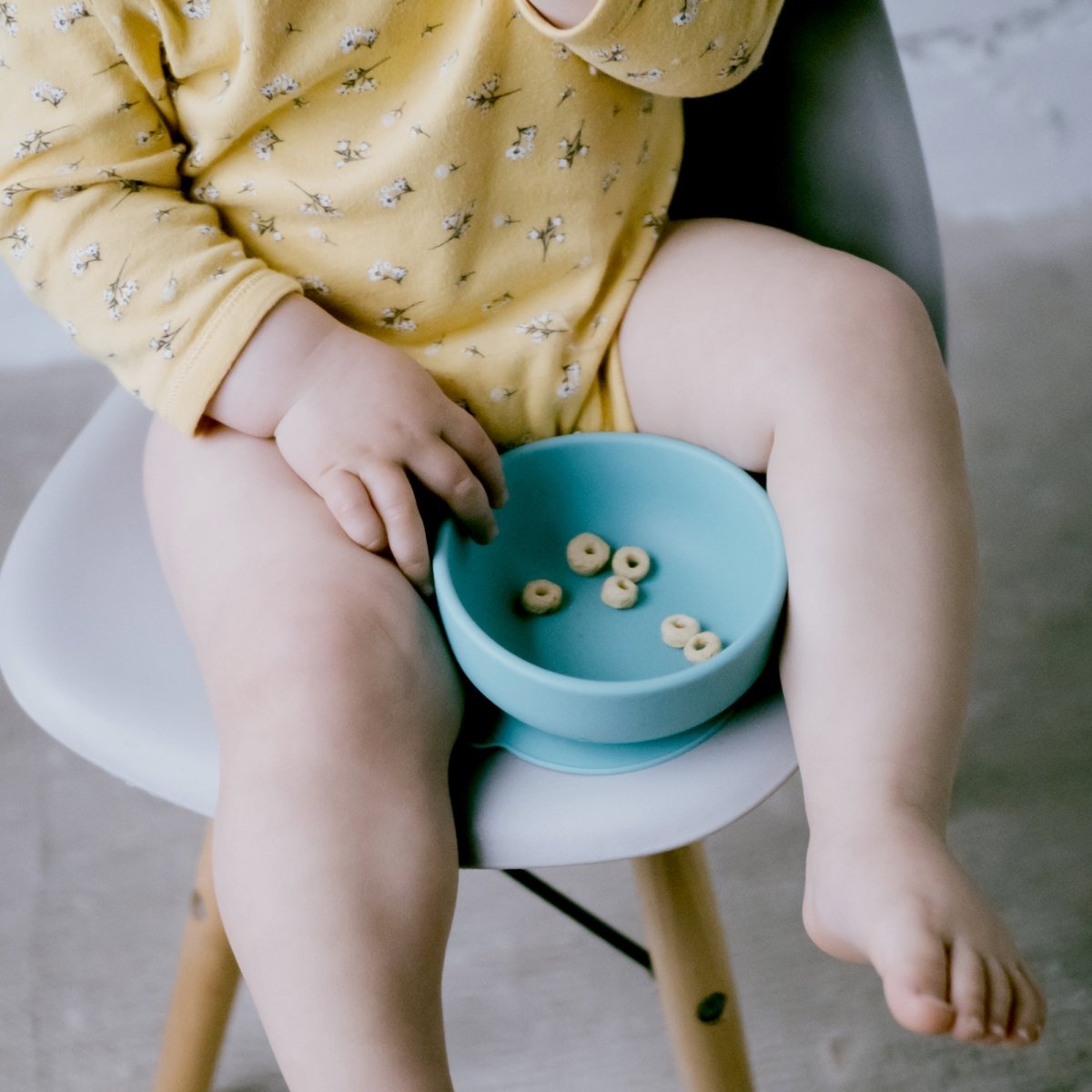 EKOBO Silicone Suction Baby Bowl Set - Blue Abyss / Lagoon - lily & onyx