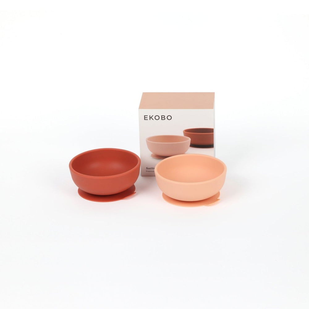 
                      
                        EKOBO Silicone Suction Baby Bowl Set - Blush / Terracotta - lily & onyx
                      
                    