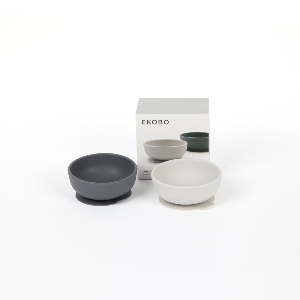 
                      
                        EKOBO Silicone Suction Baby Bowl Set - Cloud / Storm - lily & onyx
                      
                    