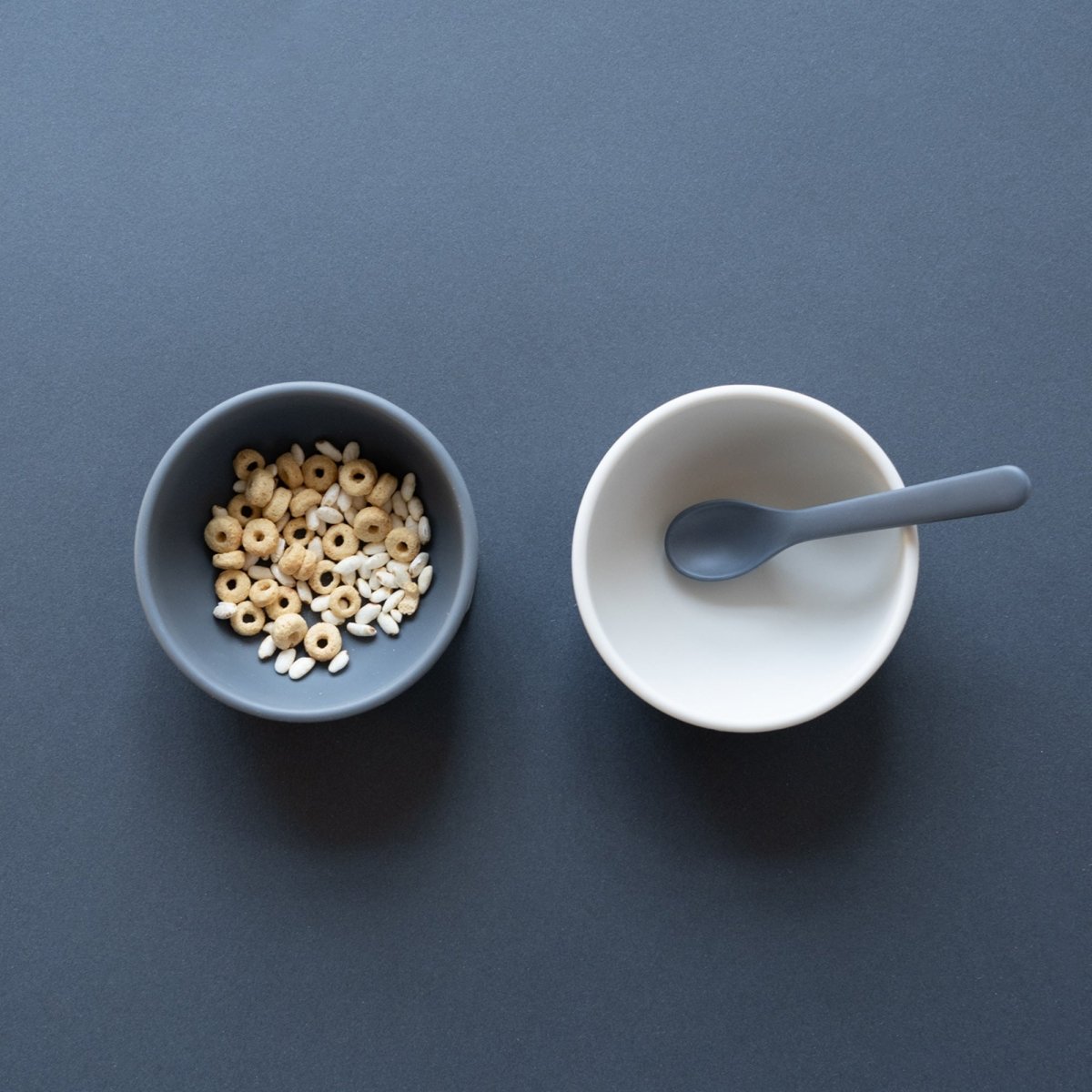 EKOBO Silicone Suction Baby Bowl Set - Cloud / Storm - lily & onyx