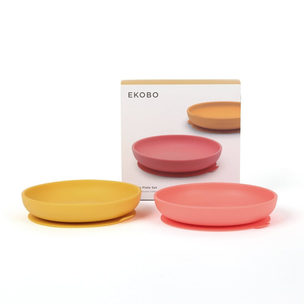 
                      
                        EKOBO Silicone Suction Baby Plate Set - Mimosa / Coral - lily & onyx
                      
                    