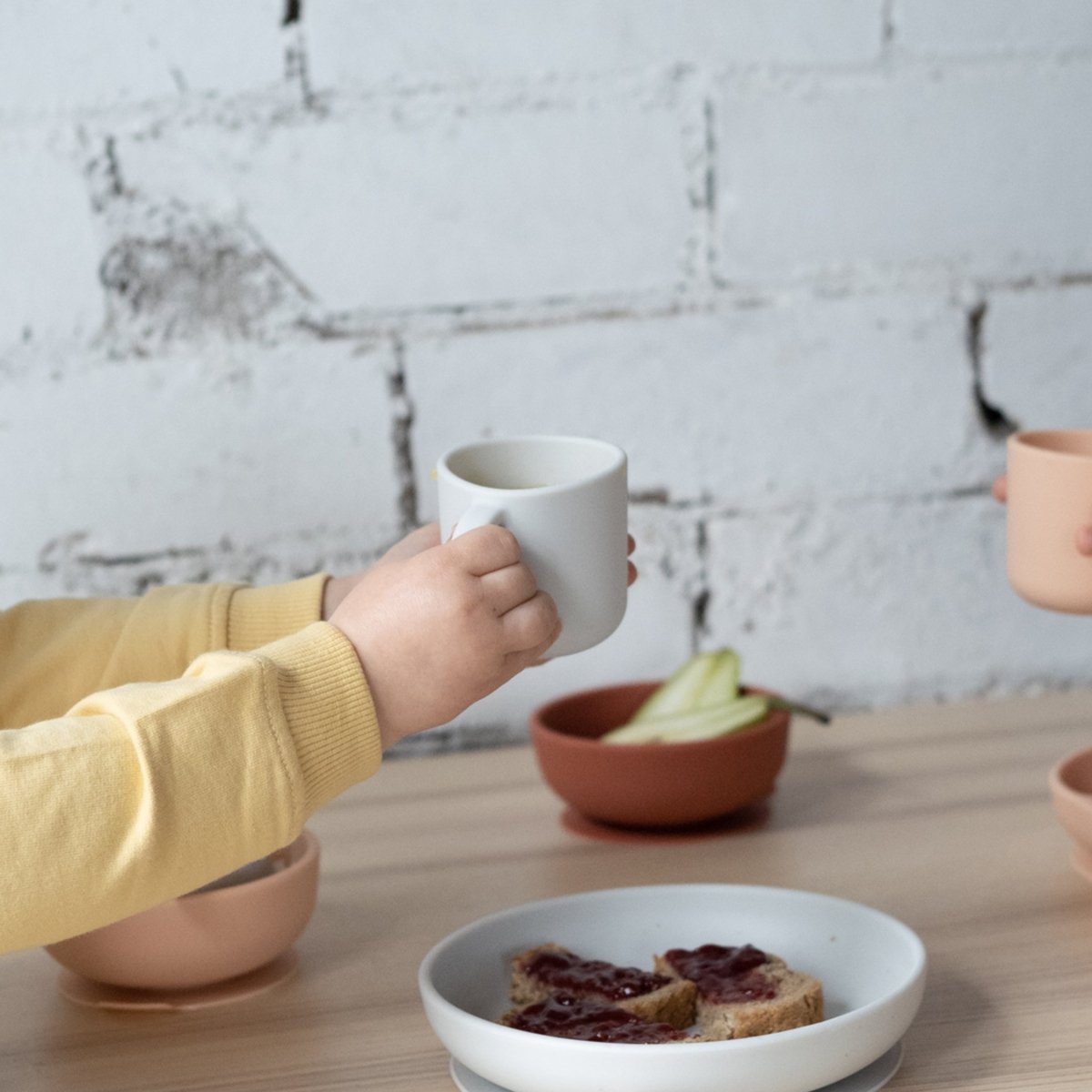 EKOBO Silicone Training Cup Set - Cloud / Storm - lily & onyx