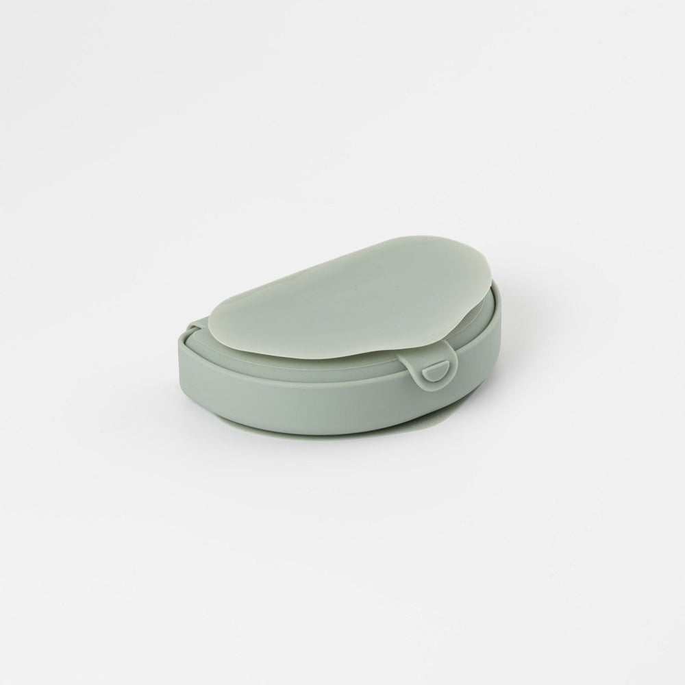 Miniware Silifold: Compact Children's Portable Plate - Sage - lily & onyx