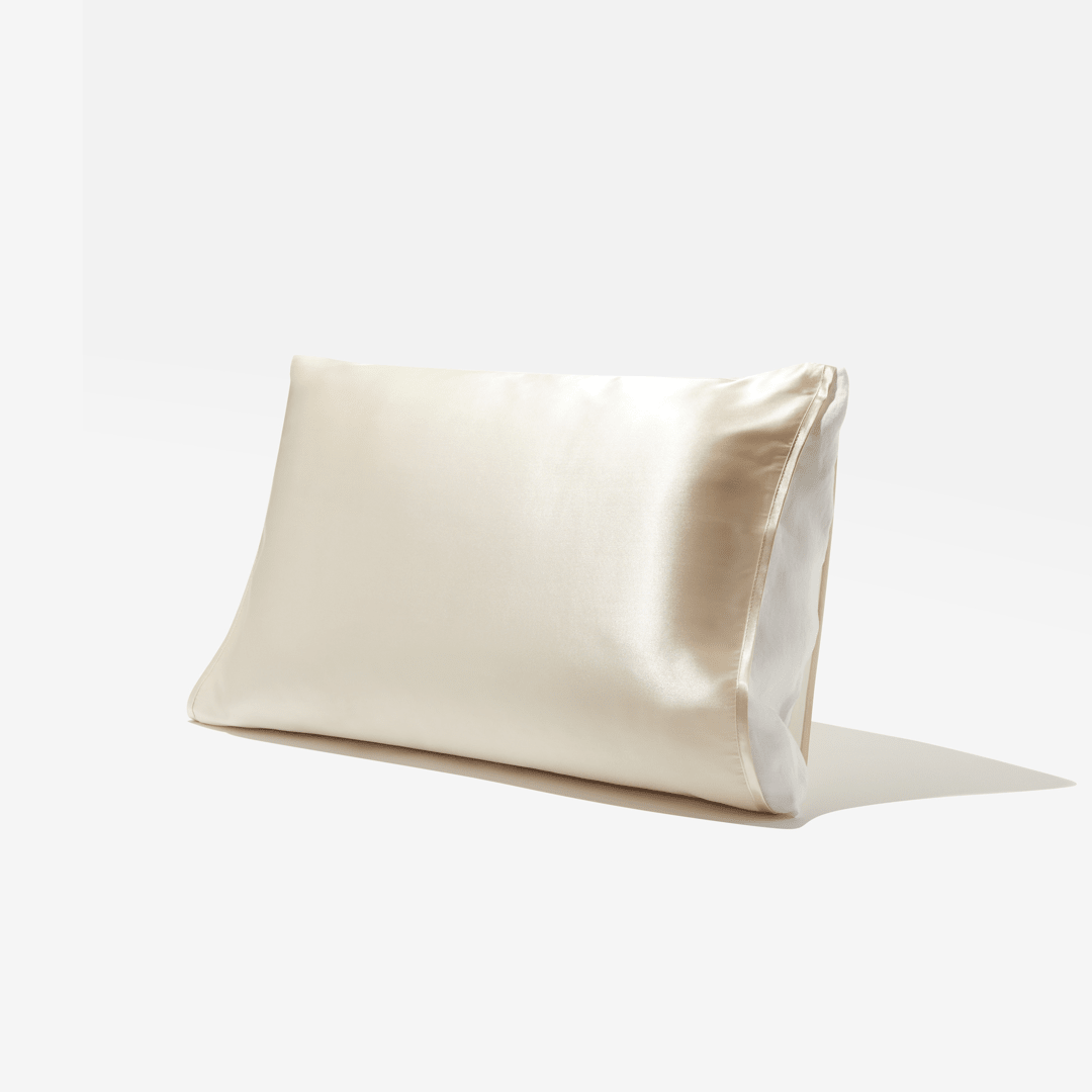 Silked LLC Golden Tan Satin Pillow Sleeve | 100% Satin Charmeuse