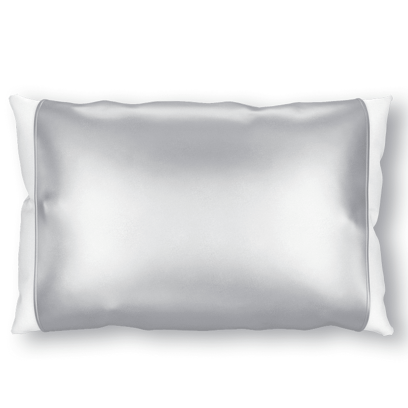 Silked LLC Grey Silk Travel Pillow Sleeve | 100% Silk Charmeuse