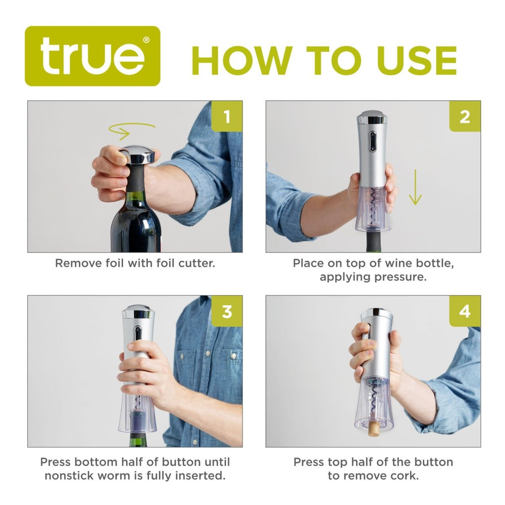 
                      
                        True Silver Lux Electric Corkscrew - lily & onyx
                      
                    