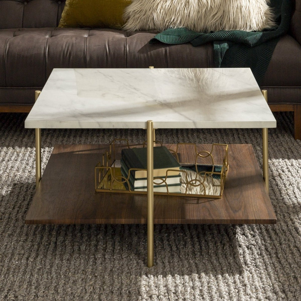 Walker Edison Simone Square Coffee Table - lily & onyx