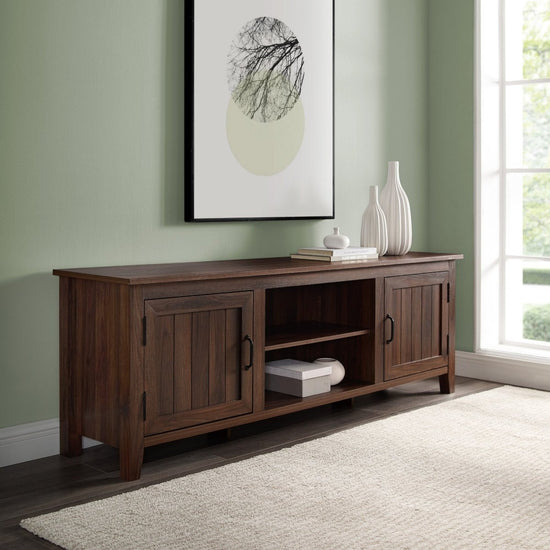 Walker Edison Simple Groove Door Console - lily & onyx
