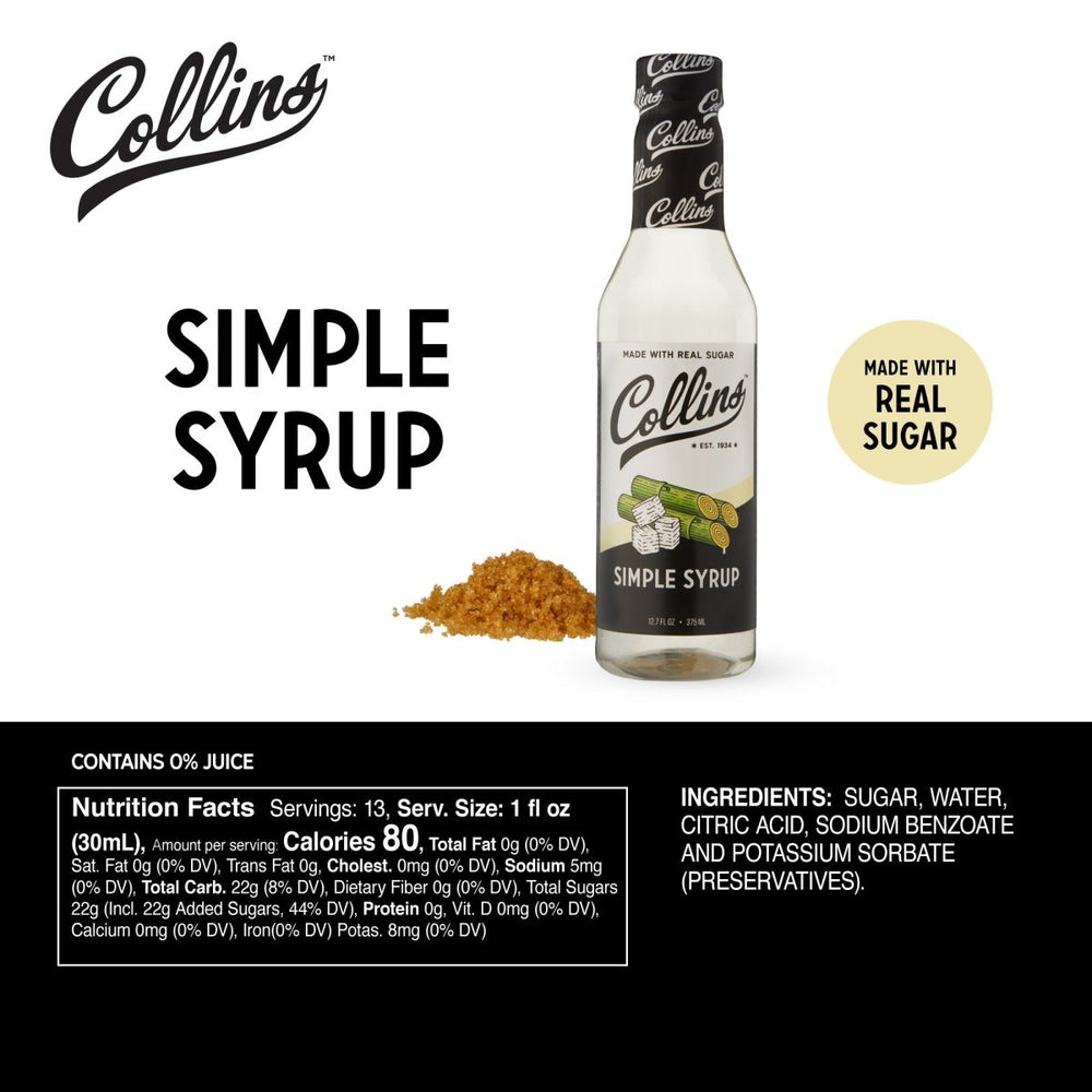 
                      
                        Collins Simple Syrup, 12.7 oz - lily & onyx
                      
                    