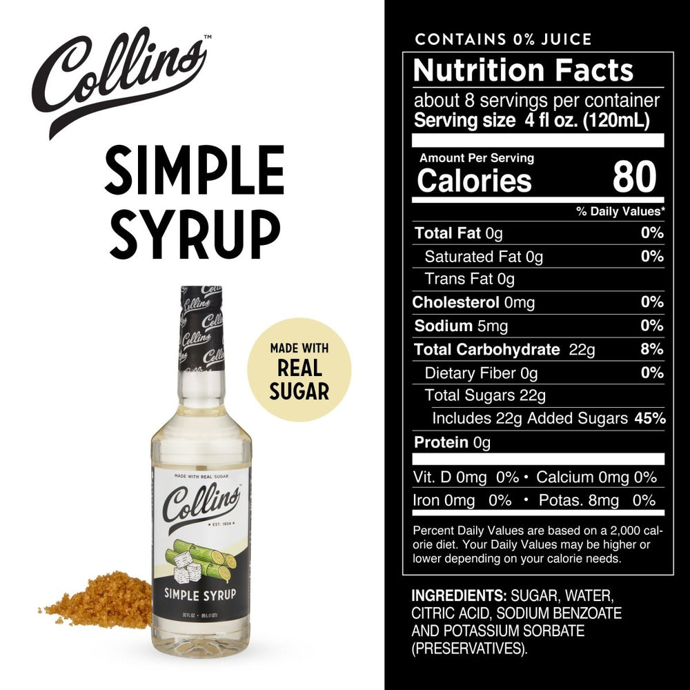 
                      
                        Collins Simple Syrup, 32 oz - lily & onyx
                      
                    