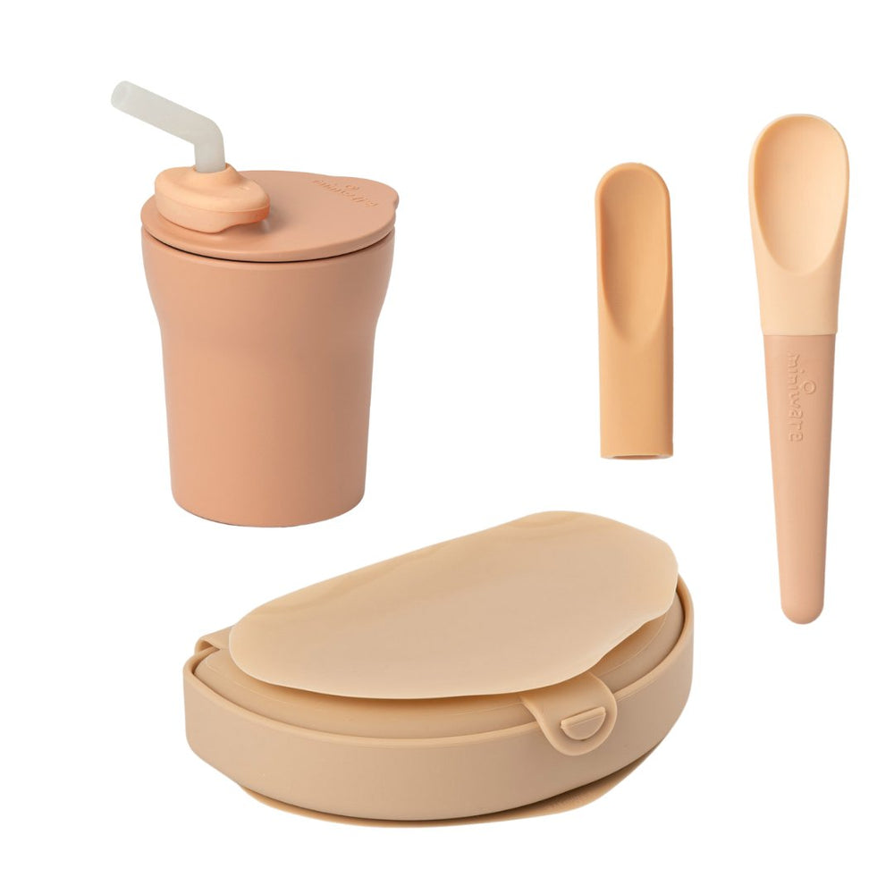 Miniware Sip & Go - Almond Butter - lily & onyx