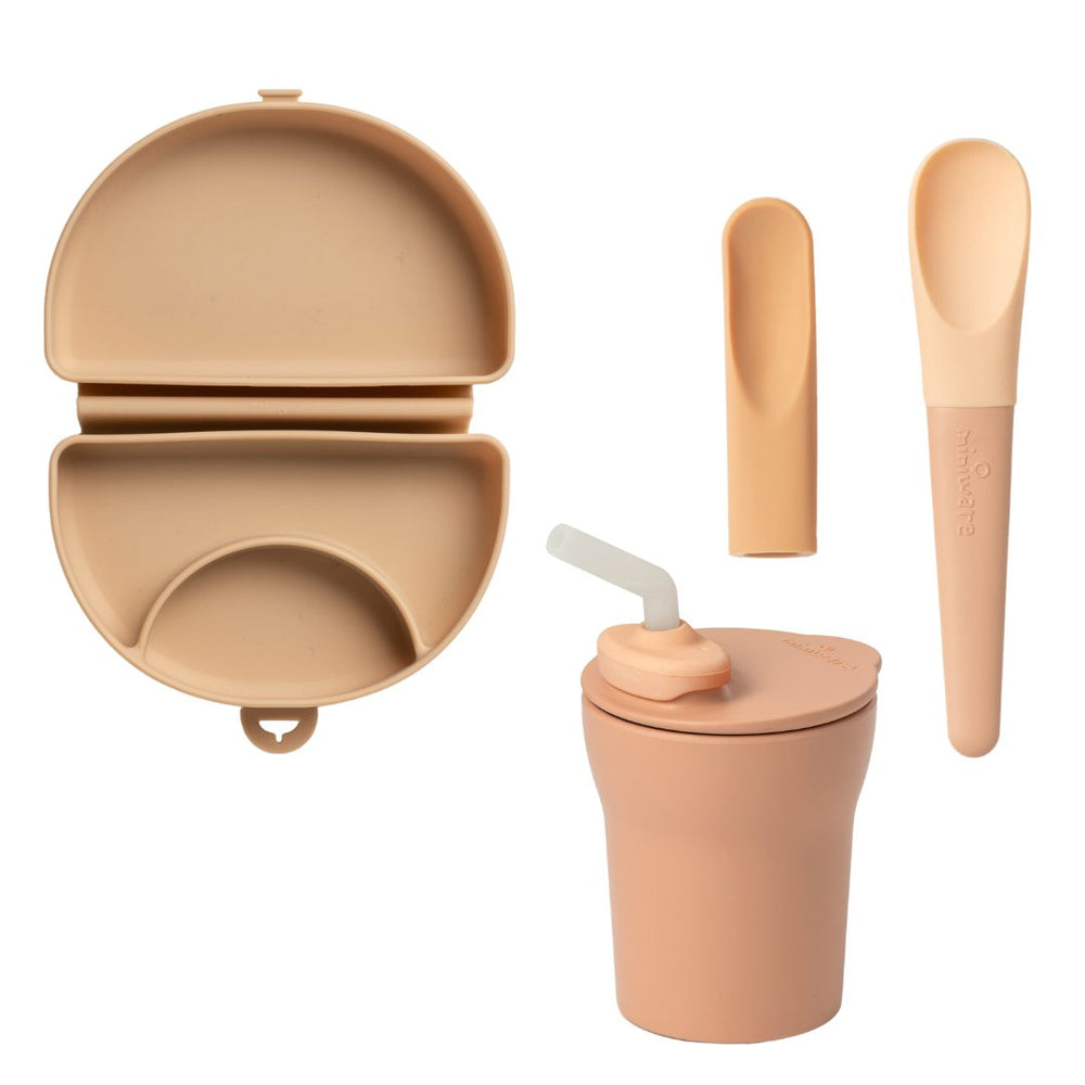 Miniware Sip & Go - Almond Butter - lily & onyx