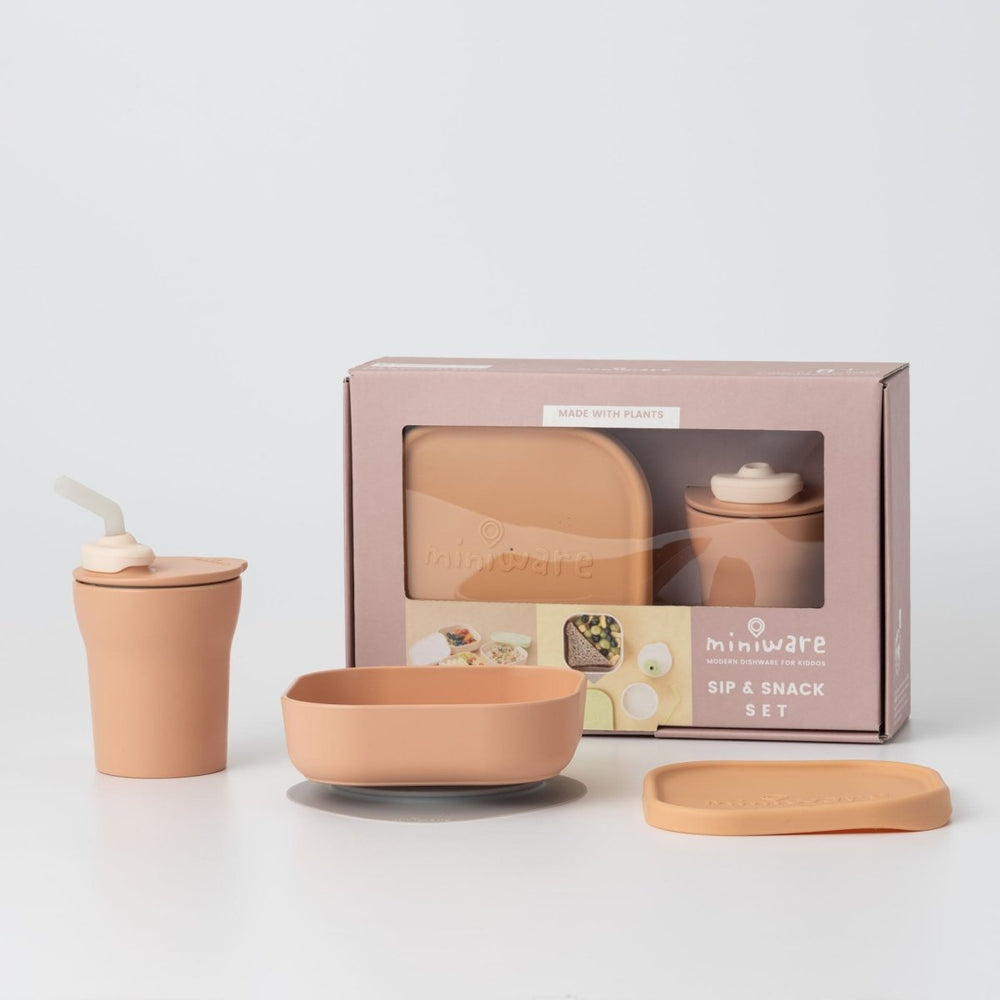 
                      
                        Miniware Sip & Snack: All Stages Cup and Bowl Set - Toffee - lily & onyx
                      
                    