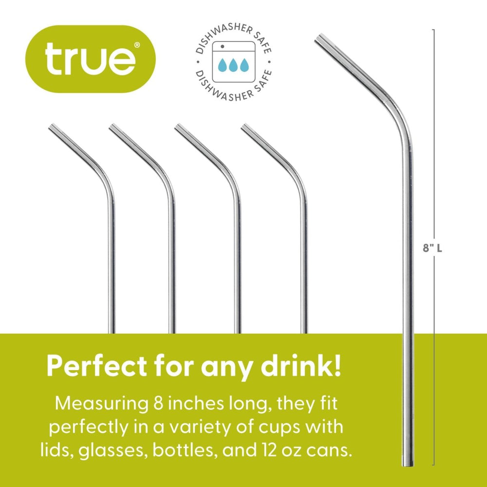 
                      
                        True Sippy Stainless Steel Straws, Set of 4 - lily & onyx
                      
                    