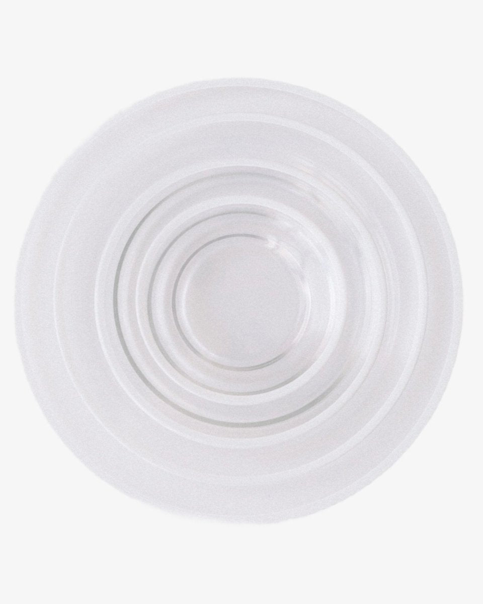 borrowed BLU Siren Dinnerware Plates | Clear + White - lily & onyx