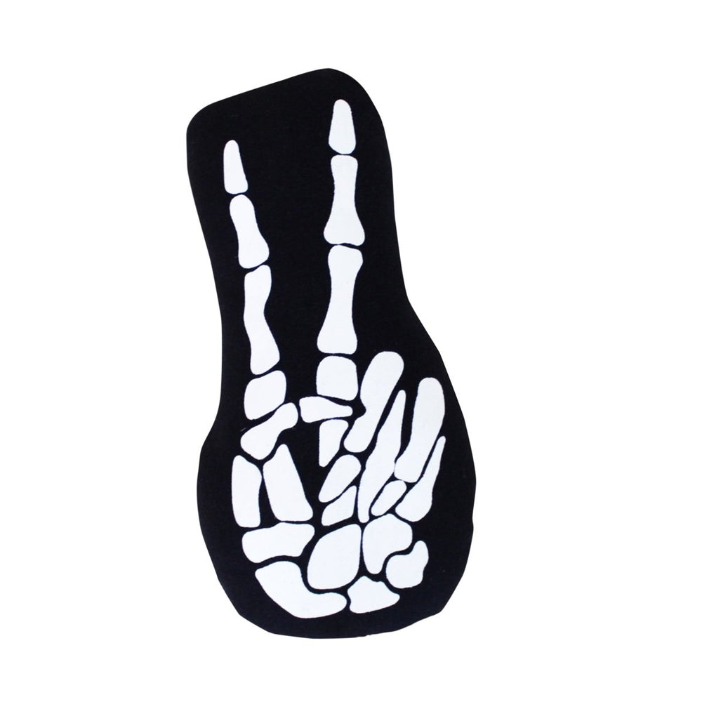 Imani Collective Skeleton Peace Sign Pillow - lily & onyx