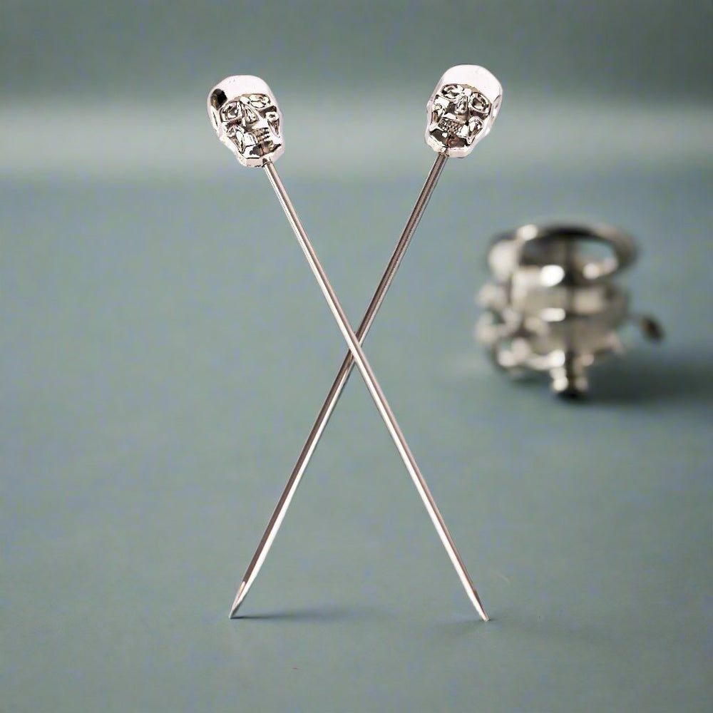 Bull In China Skull Cocktail Pick - lily & onyx