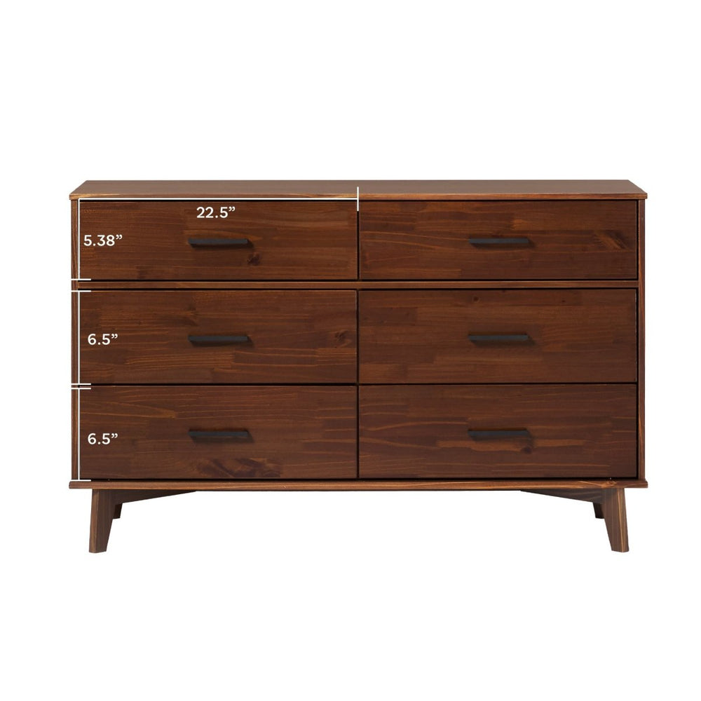 
                      
                        Walker Edison Sloane 6 - Drawer Modern Solid Wood Dresser with Metal Handles - lily & onyx
                      
                    