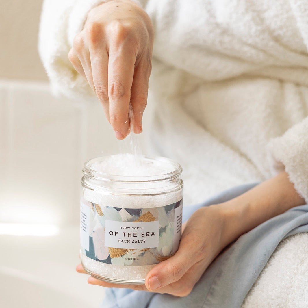 Slow North Eucalyptus Lavender Peppermint Bath Salts 15oz - Therapeutic Epsom