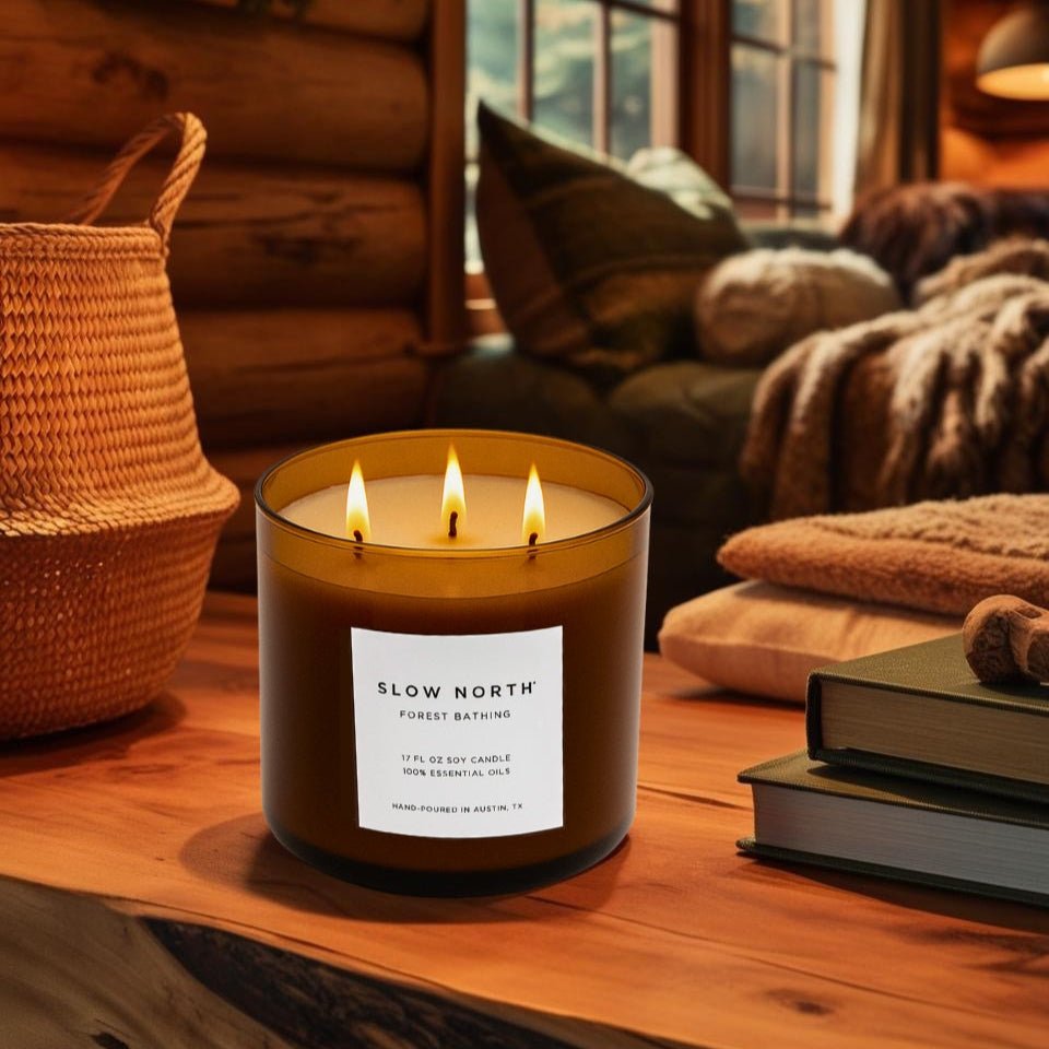 Slow North Forest Bathing Signature 3 - Wick Candle (Fir + Pine + Patchouli)